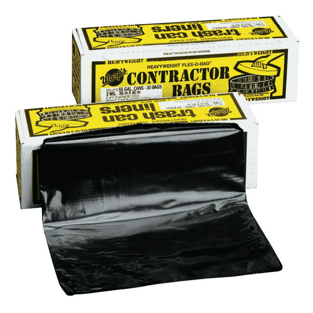 PACK OF 20 55 Gallon Contractor Drum Liner Trash Bags